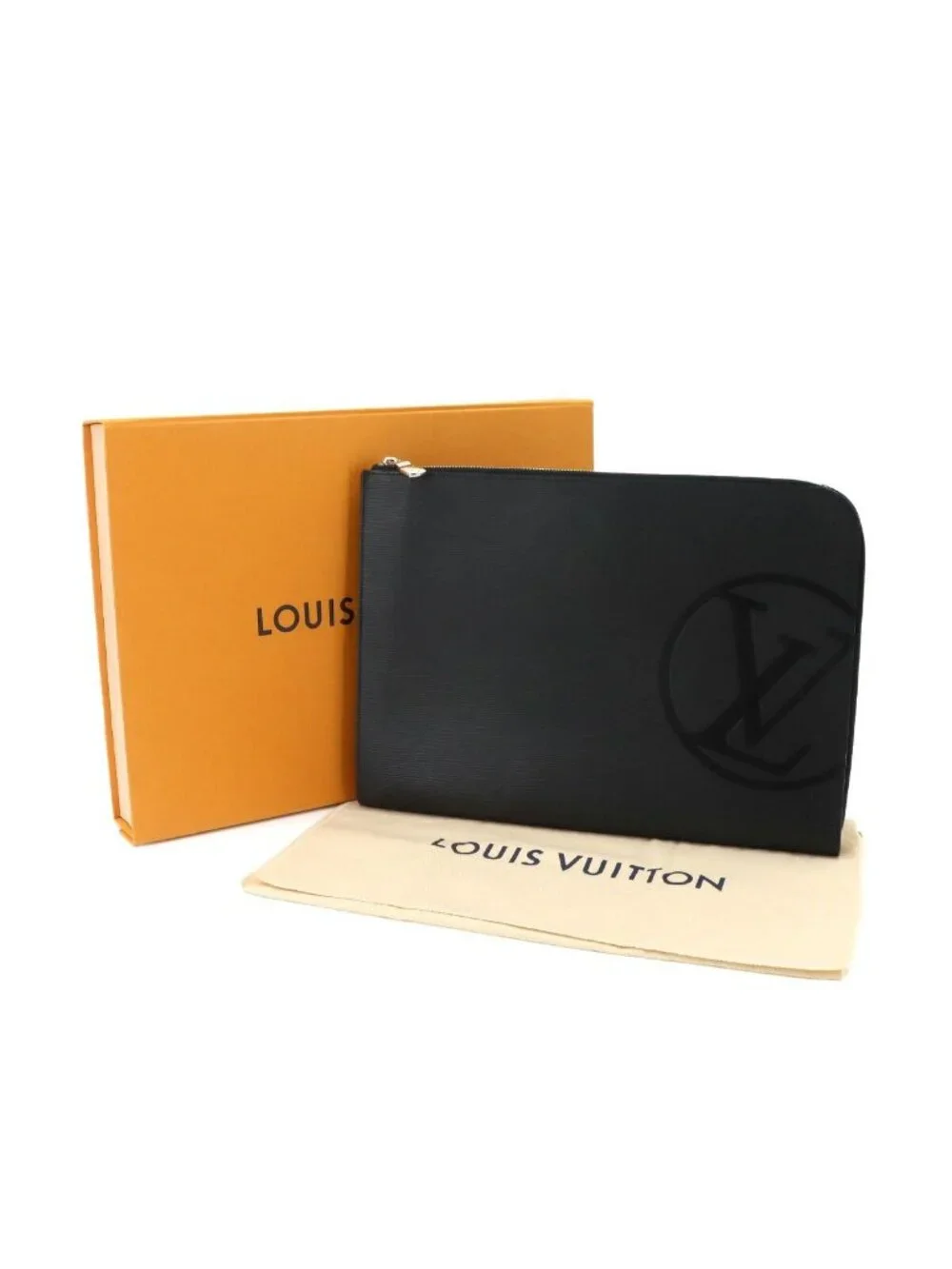 Louis Vuitton Epi Pochette Jour GM Clutch Noir